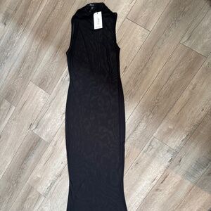 NWT Boohoo x Kourtney Kardashian collab sheer mesh dress